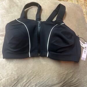Victoria's Secret VSX Knockout High-Impact Front-Close Sports Bra 36DDD Black